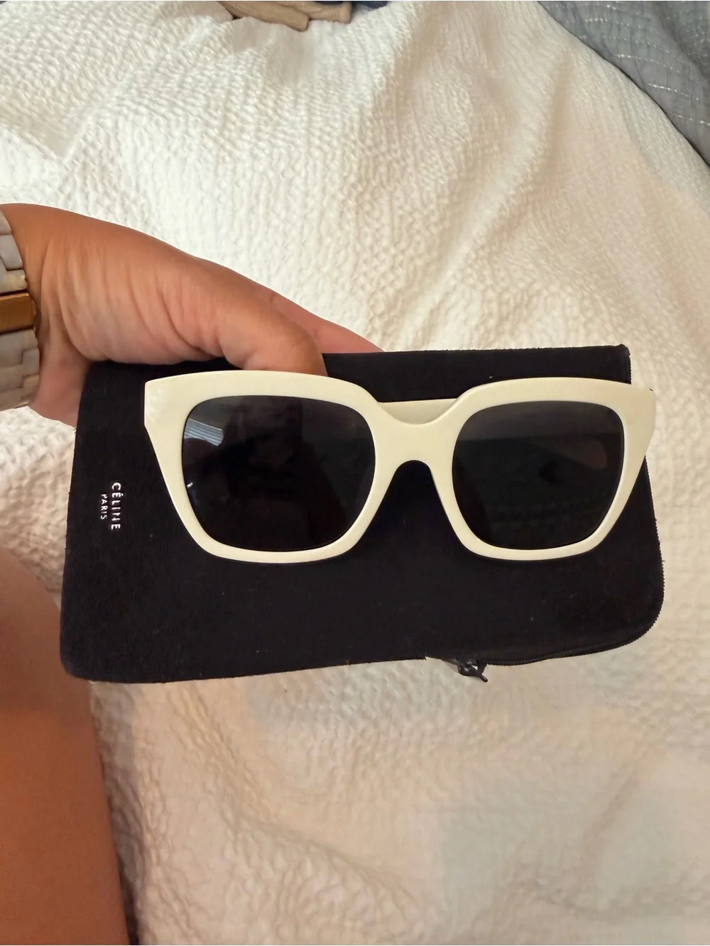 CELINE Monochroms 03 Ivory Butterfly Sunglasses
